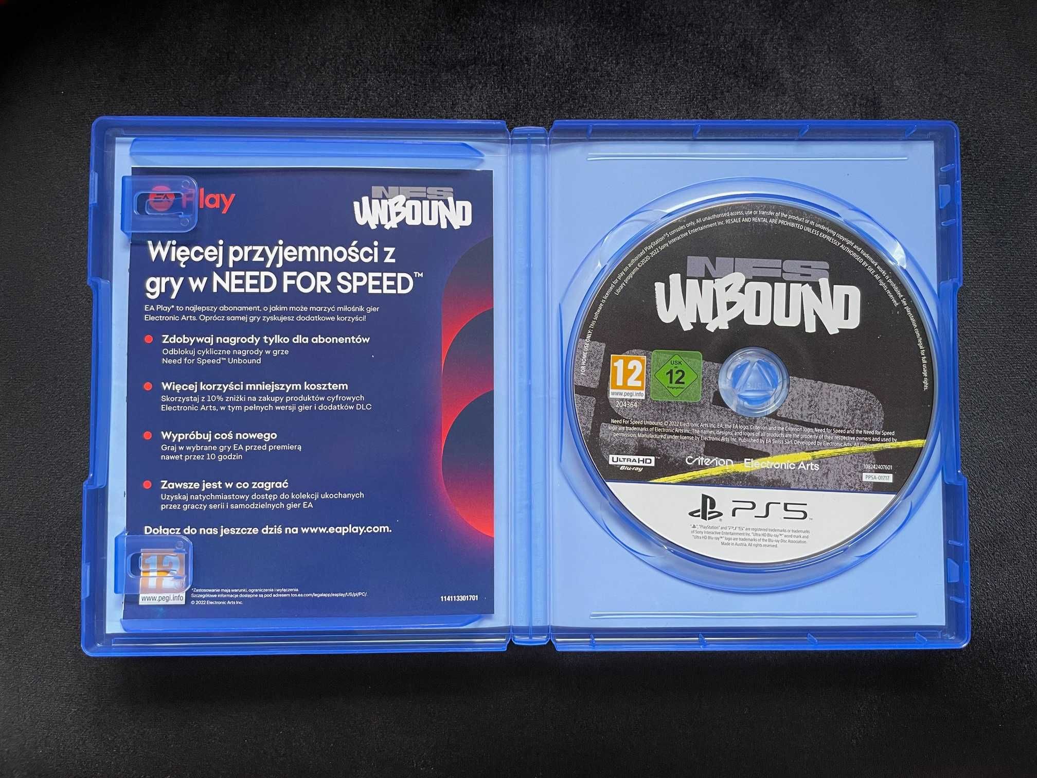 Need For Speed Unbound ps5 polskie wydanie jak nowa