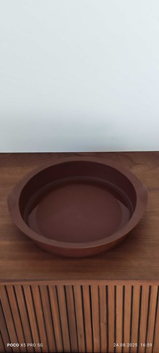Tupperware forma silikonowa do ciasta okrągła brąz