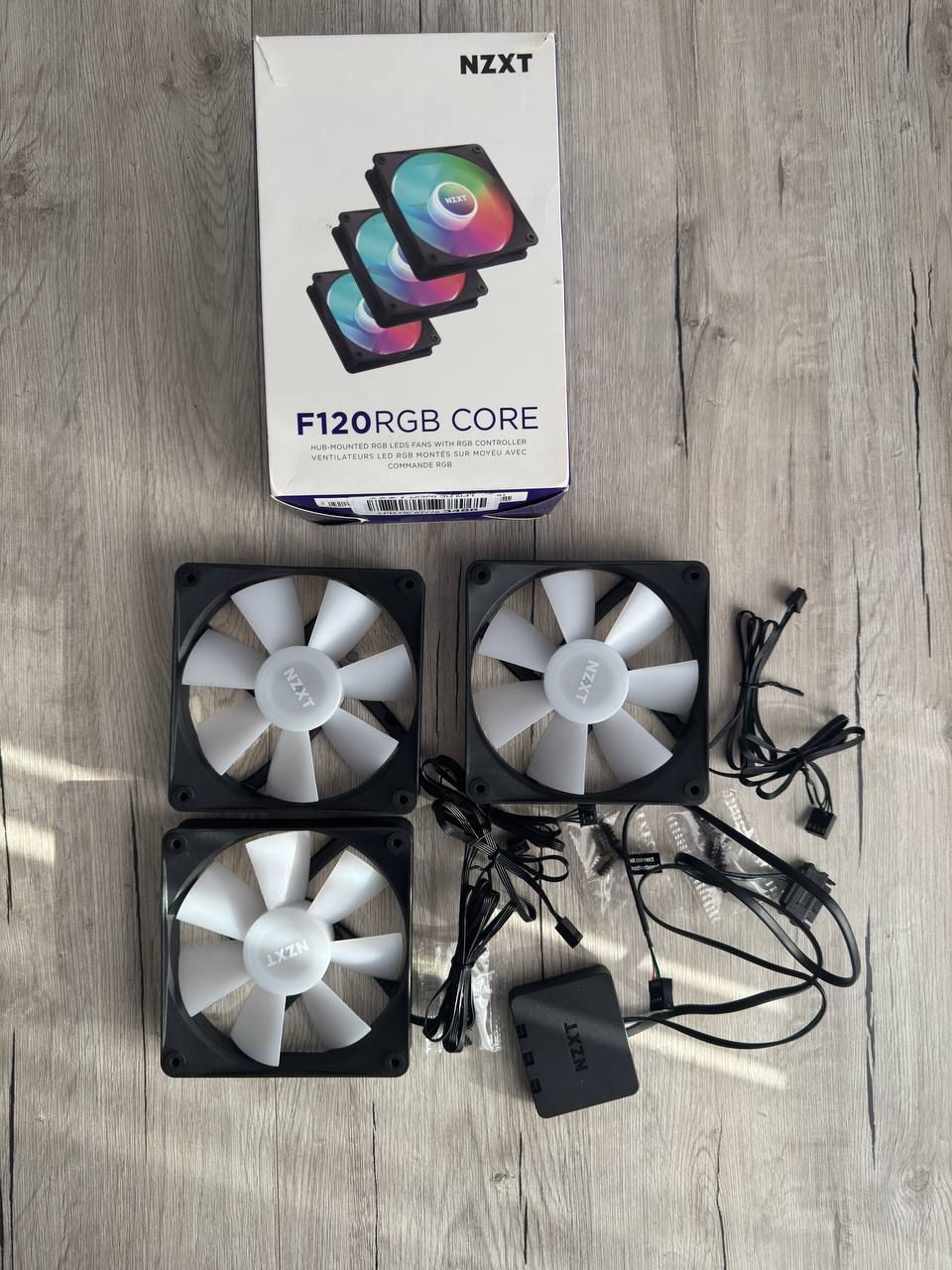 Вентилятор NZXT F120 RGB Core 120мм, чорний (RF-C12TF-B1)