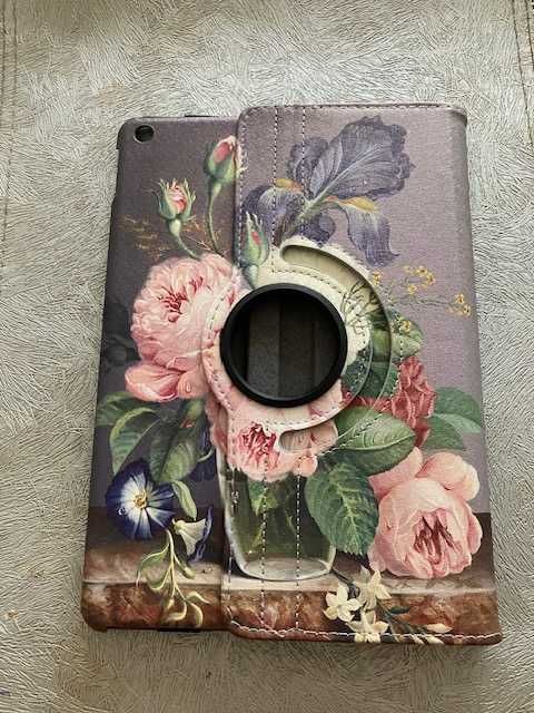 Etui na iPada kwiaty, obrotowe
