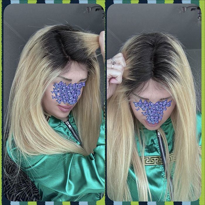 Натуральный парик славянка детские волосы с имитацией кожи блонд 70 см