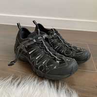 Ecco buty obuwie trekkingowe półbuty w góry czarne z siatki lekkie 39