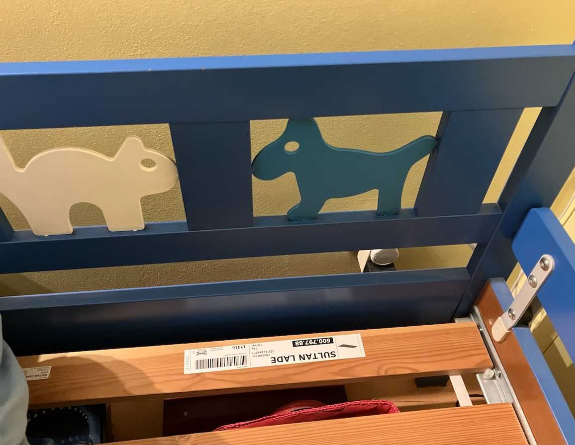 łóżko dla dzieci IKEA Kritter z materacem