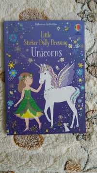 Książka Little sticker dolly dressing UNICORNS