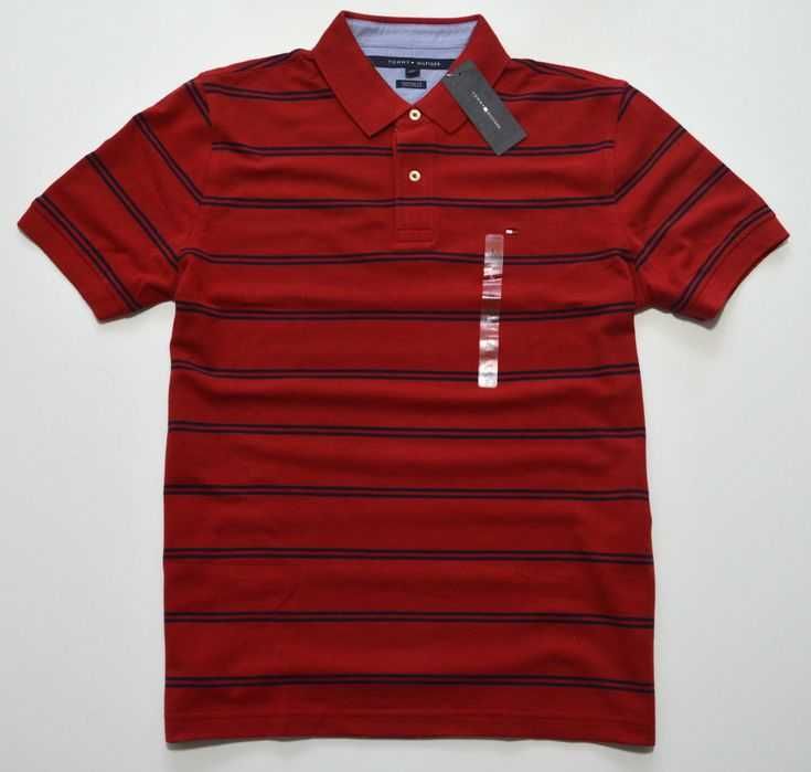 Polo Tommy Hilfiger Custom Fit Bordowy Kolor oryginał roz XS