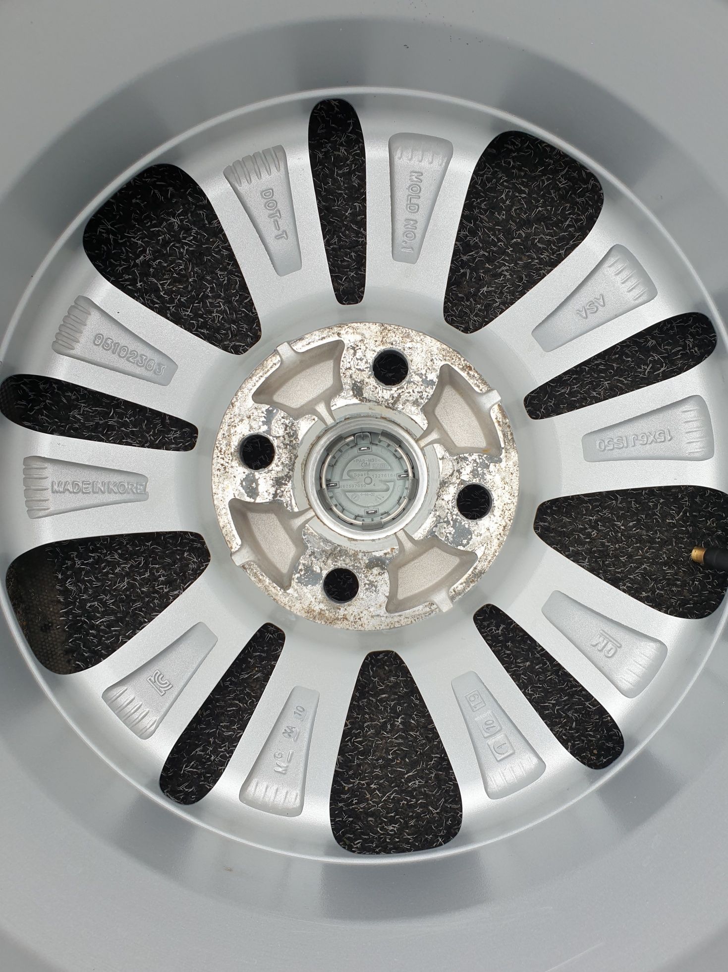 Felgi Alu z czujnikami 15" Opel Karl 4x100 SuperStan Oryginalne