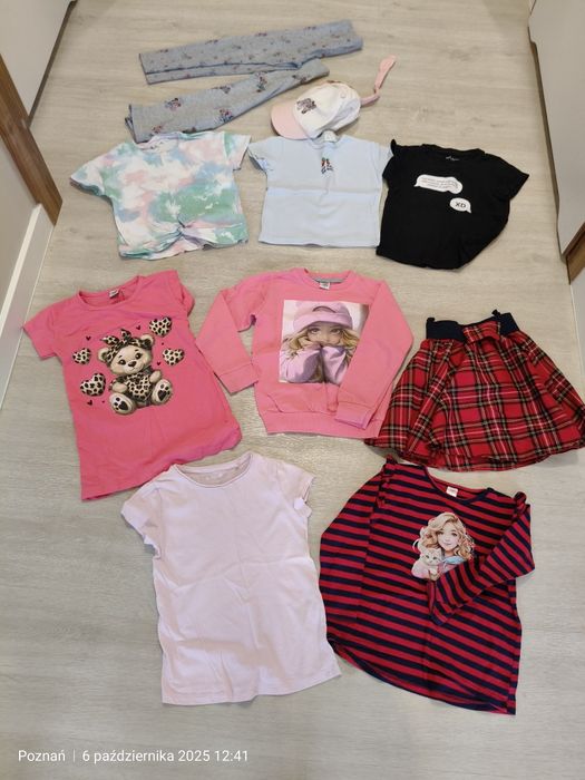 Paka ubrań dla dziewczynki polskie firmy rozmiar 116 polskie firmy