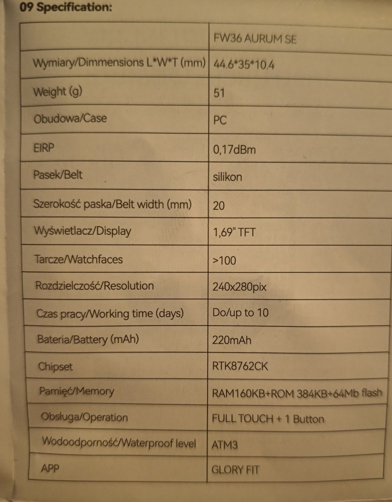 Smartwatch Maxcom Fw36 Aurum Se Czarny