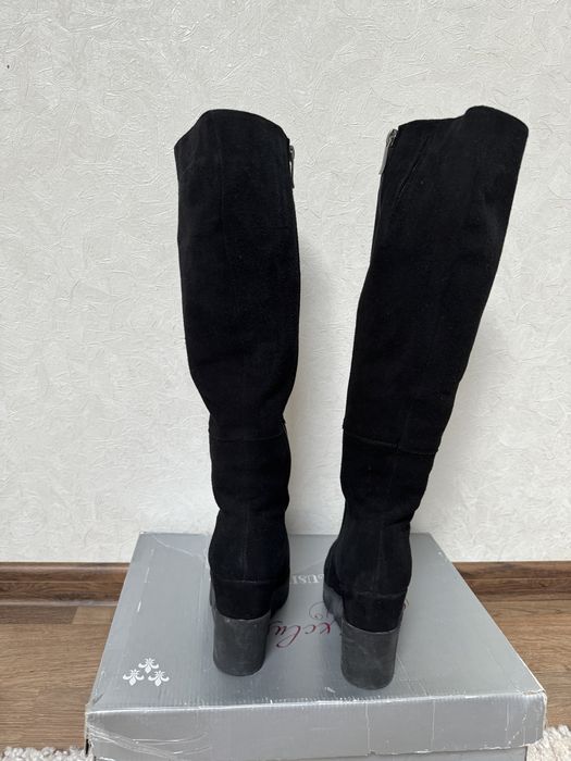 Чоботи жіночі зимові, замша, хутро, 39р