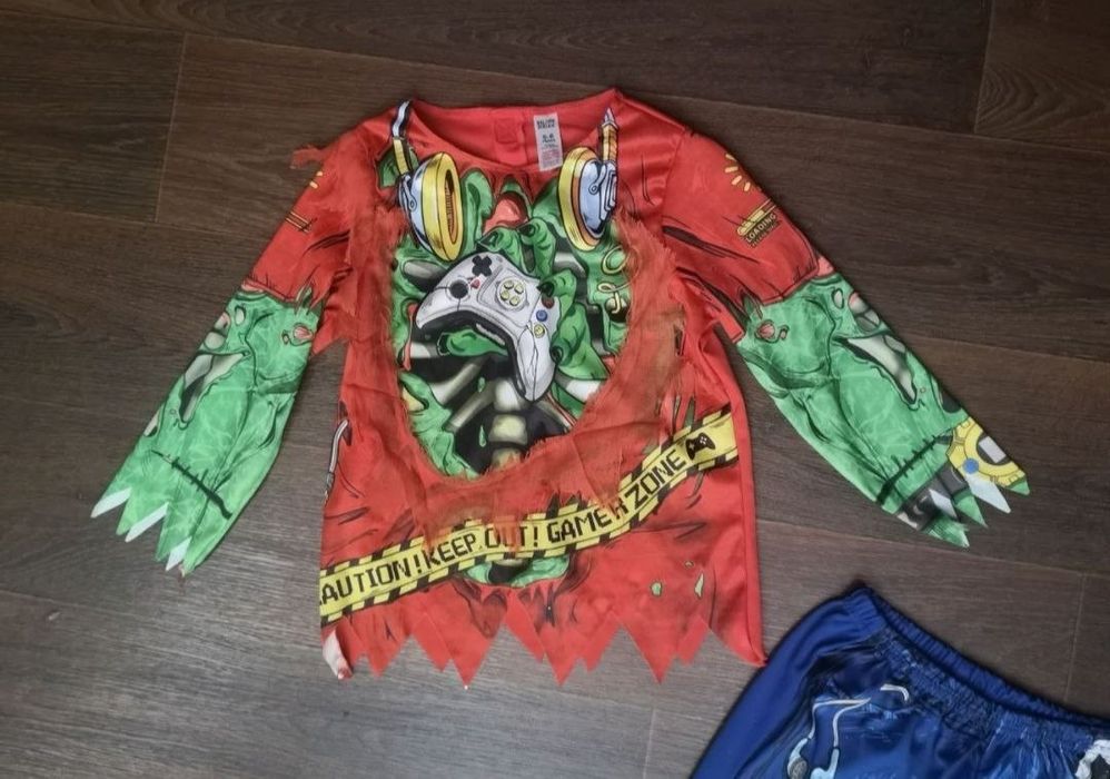 Карнавал костюм скелет зомбі ігроман 5 6 років 110-116 зріст хеловін