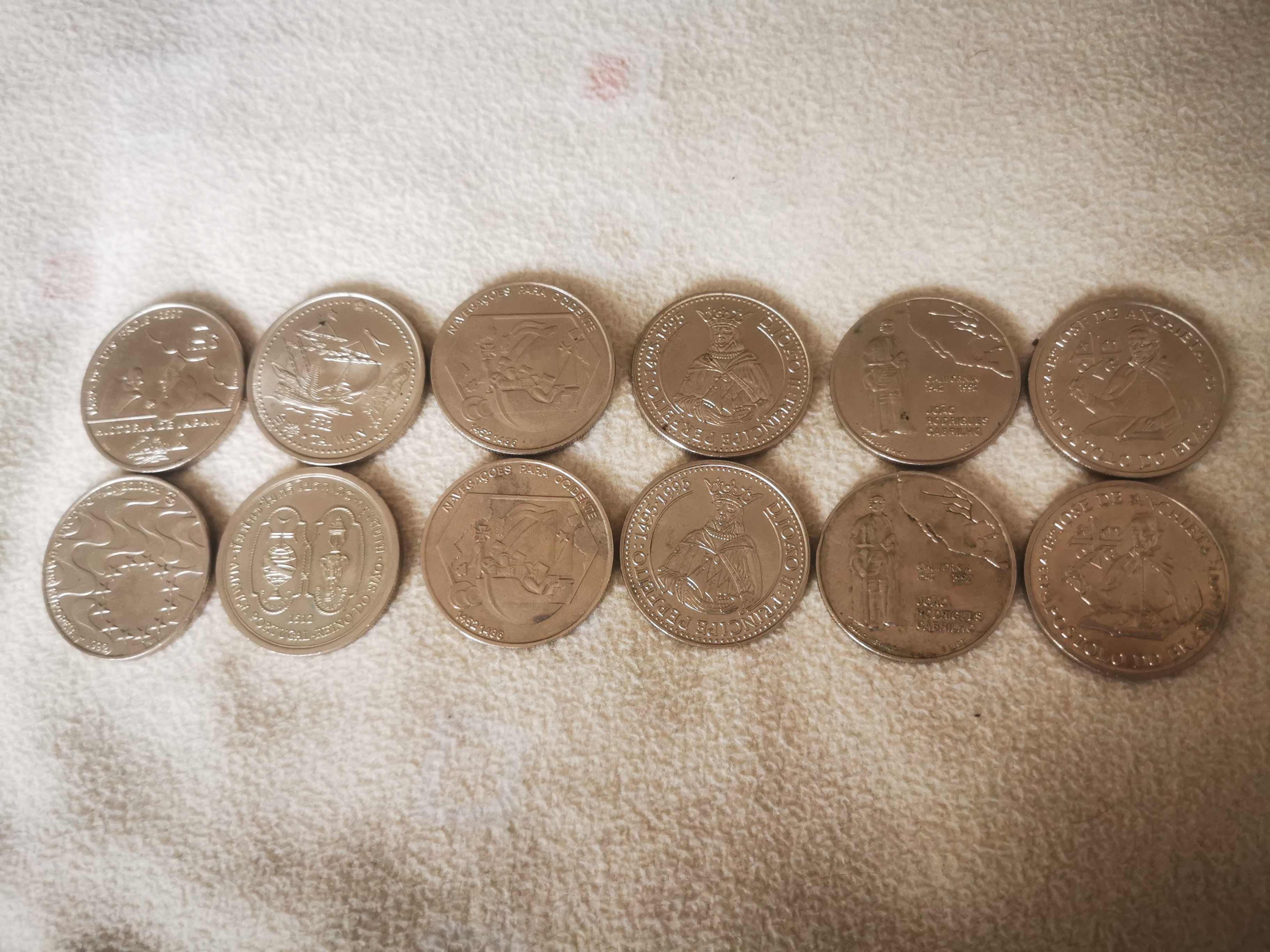 12 moedas de 200 escudos comemorativas do tempo dos descobrimentos