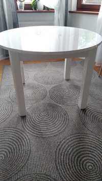 Stół okrągły biały