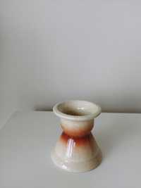 Świecznik ceramiczny na 2 zdjęciach