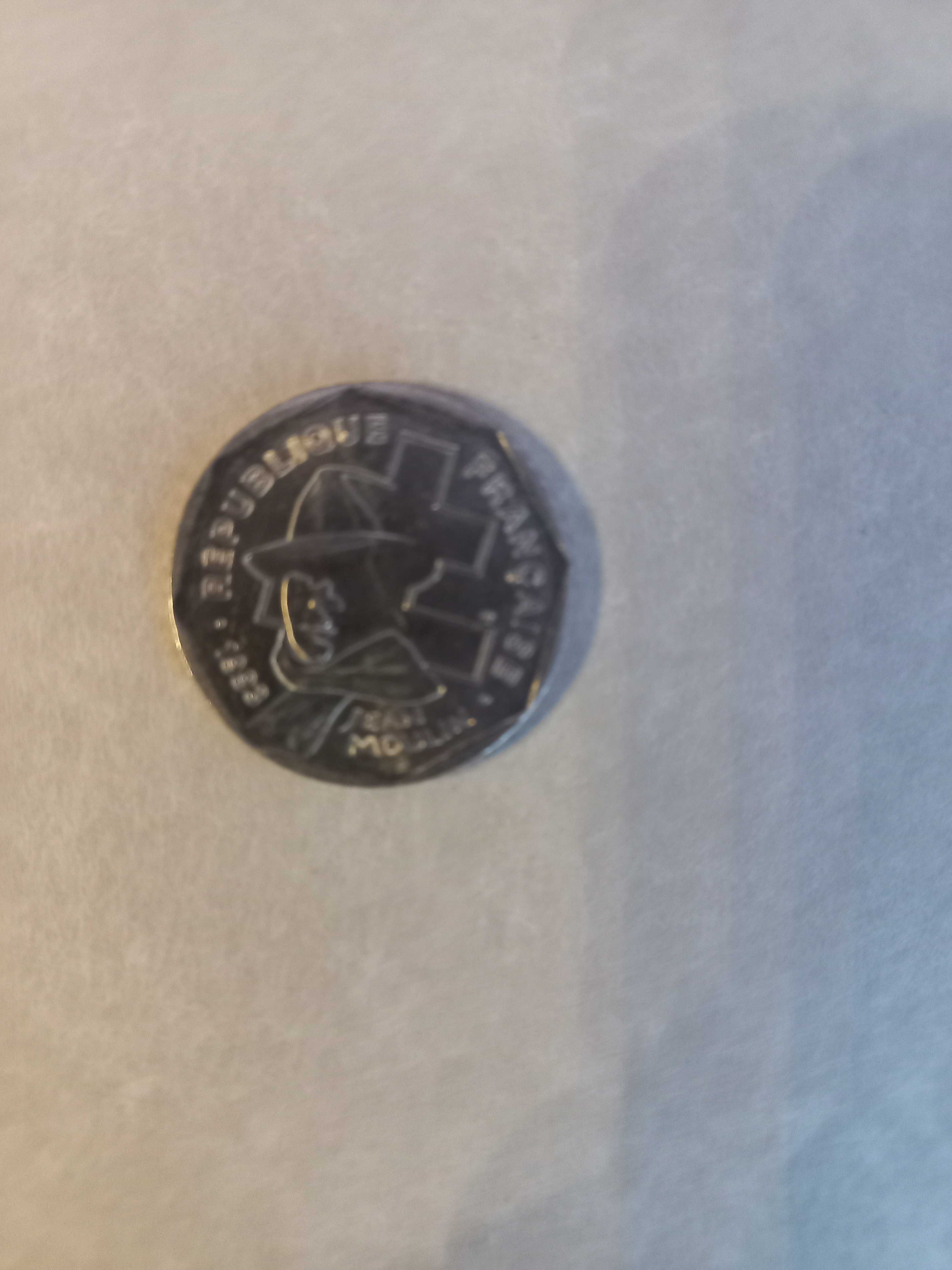 Монета медь франк антиквариат коллекция Франция