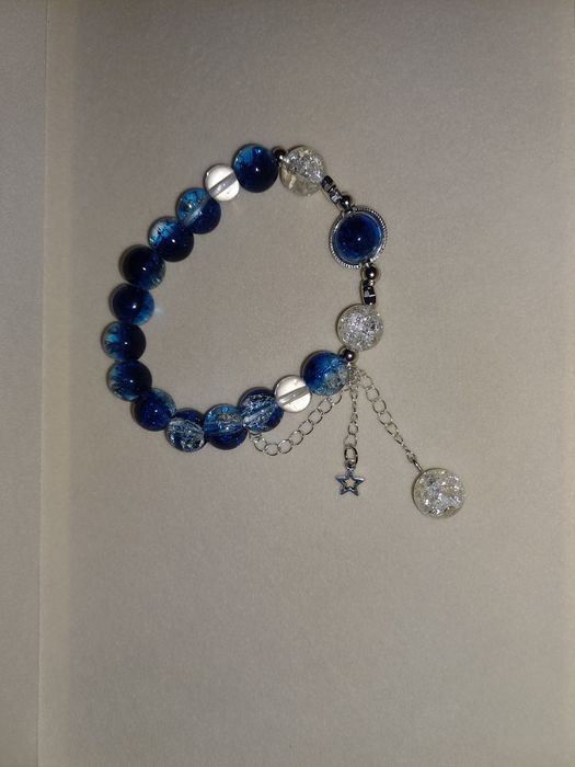 Pulseira de pedras frias azul Nova.
