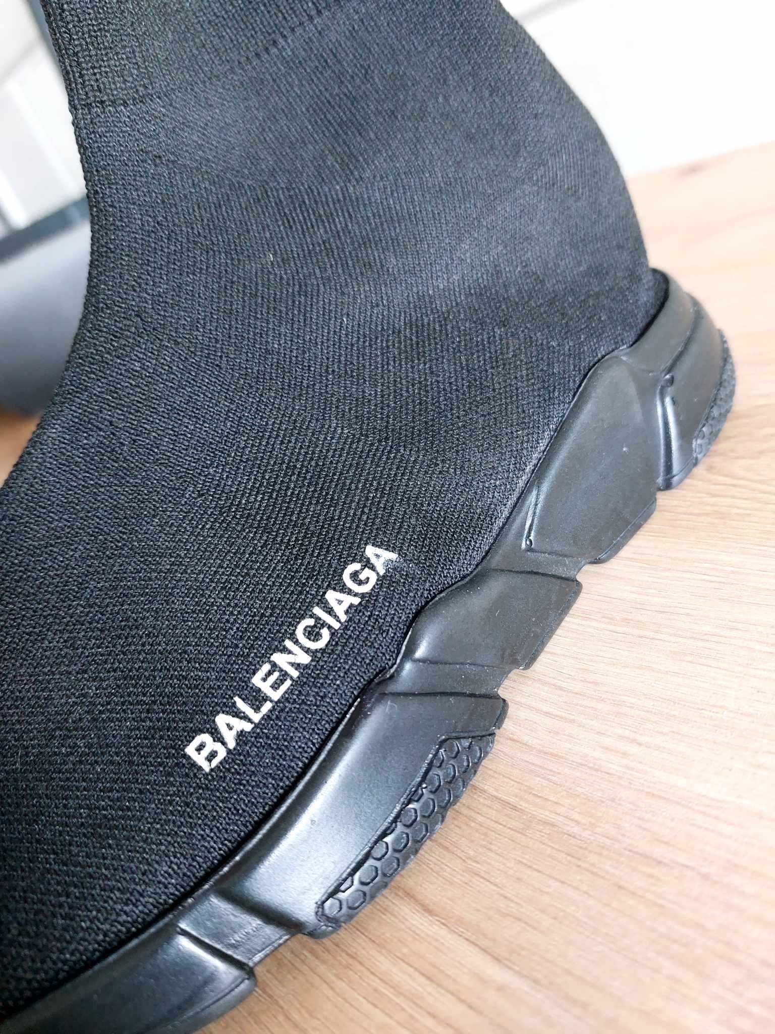 Czarne Balenciaga speed LT, rozmiar 41