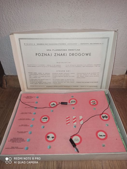 PRL gra planszowa poznaj znaki drogowe