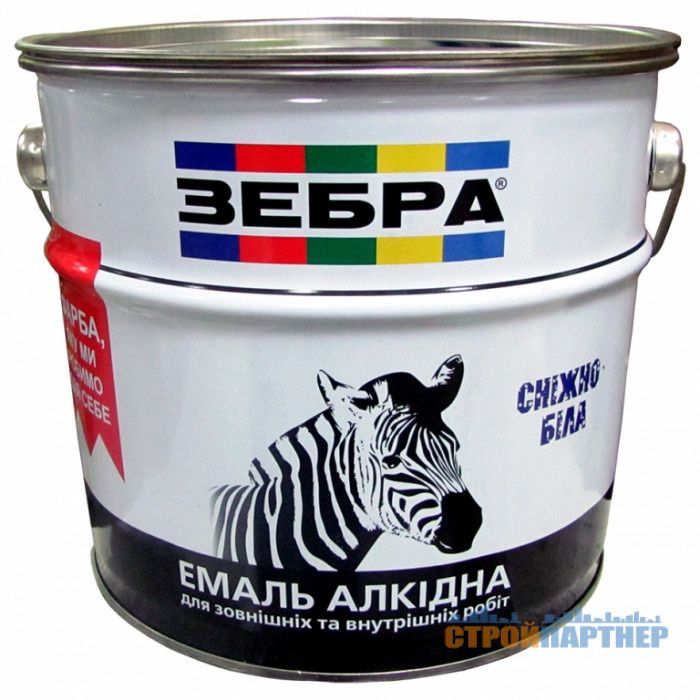 Емаль ZEBRA алкідна для внутрішніх і зовнішніх робіт