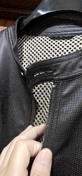 Casaco curto pele homem