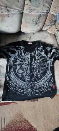 T-shirt goth metal. Dragon. Rozmiar M.