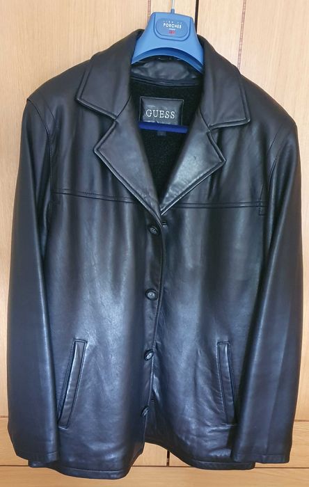 Guess - Casaco de pele (cor preto) (Novo)