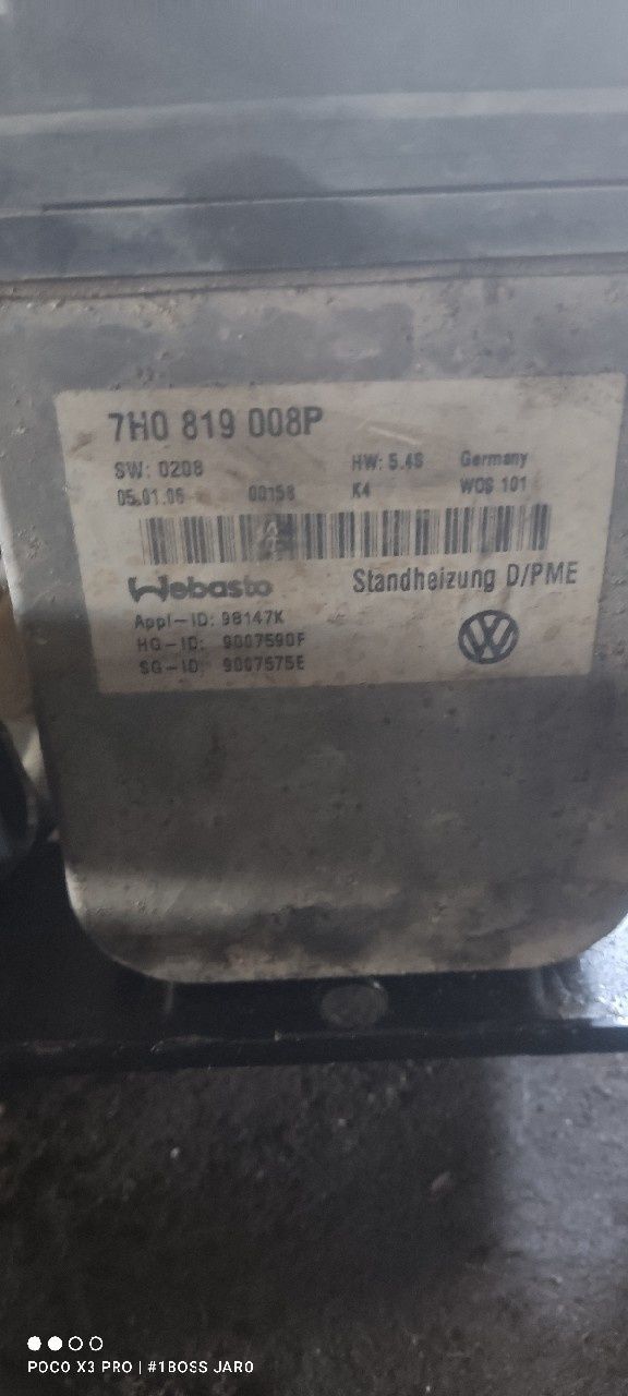 Webasto VW T5 Piec Ogrzewanie postojowe
