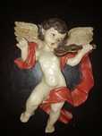 Anjo, peça de parede, decorativa. Em marfinite.