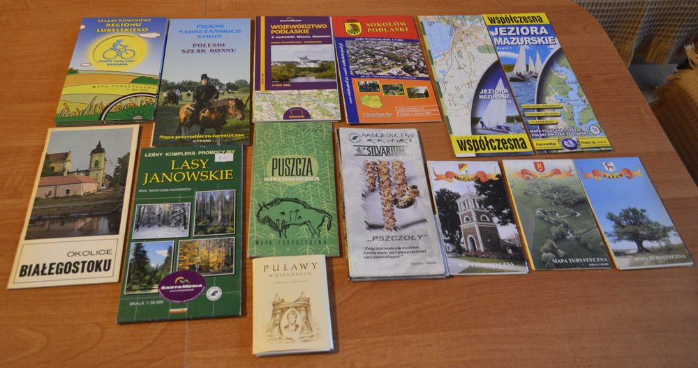 Stare i nowsze Mapy, Plany-61 szt. +3 przewodniki-Dobra cena !