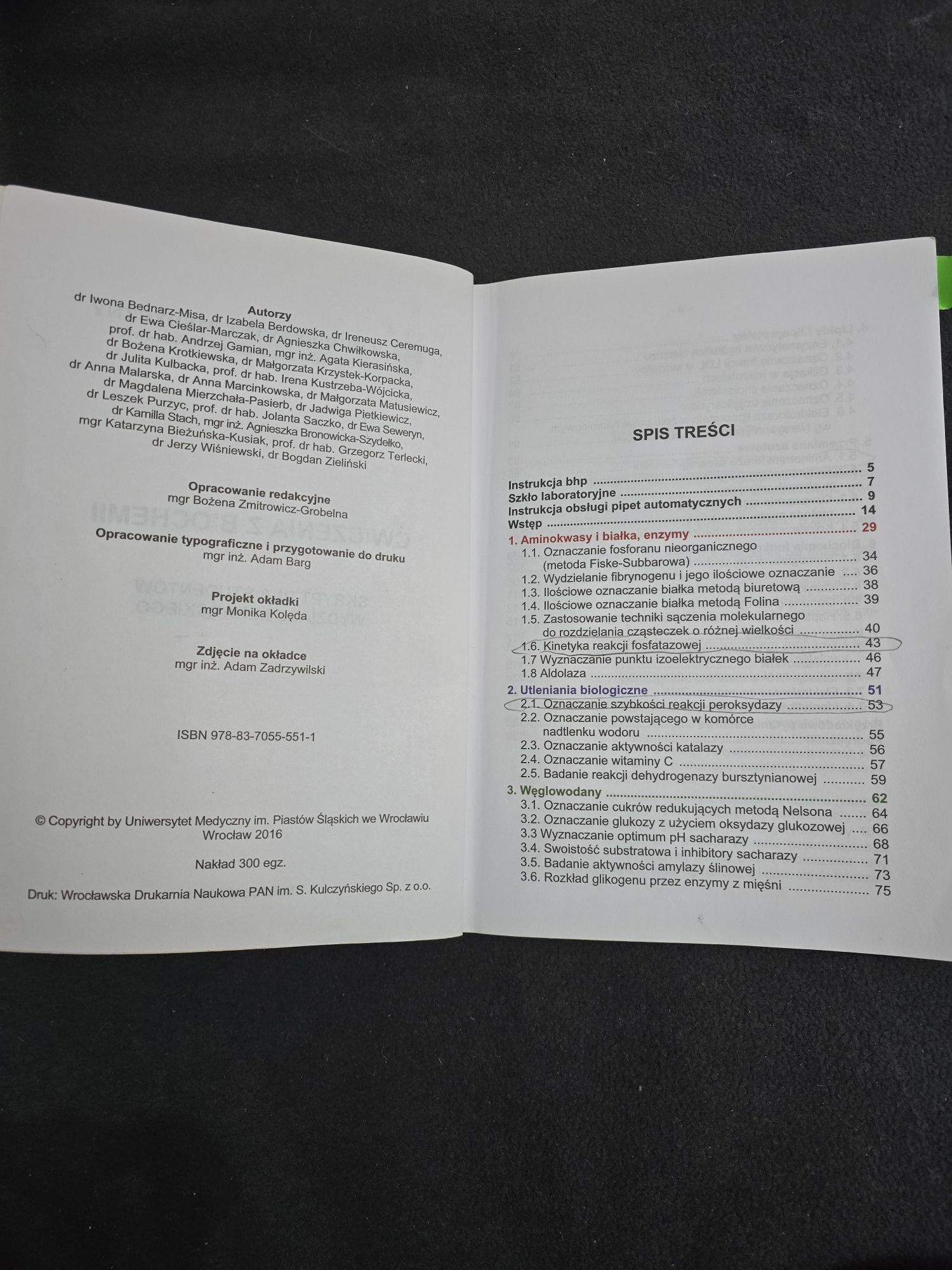 Ćwiczenia z biochemii