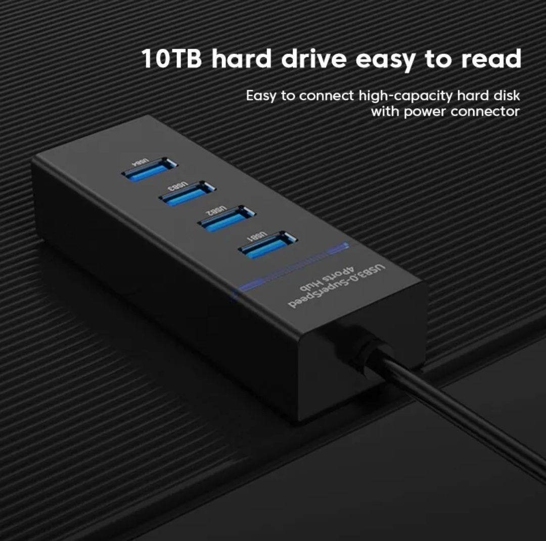 4 portowy hub USB 3.0