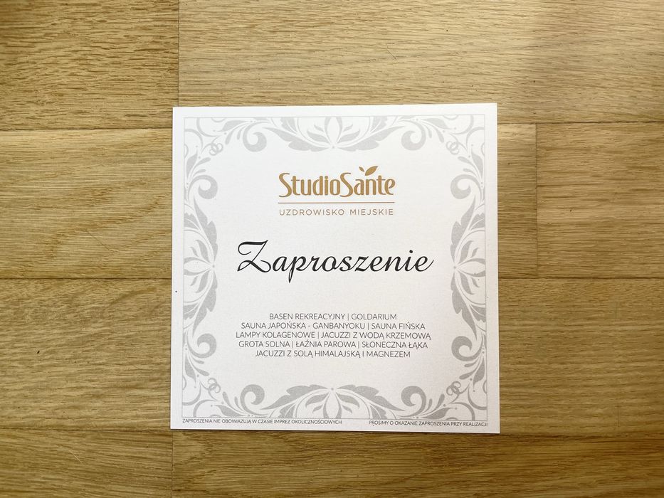 Całodzienne zaproszenie do Studia Sante dla 2 os.