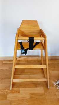 Drewniane krzeselko do karmienia