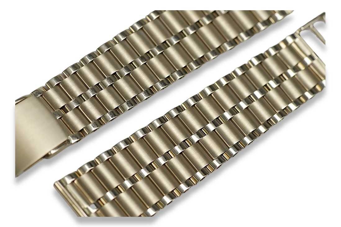 Złota bransoleta 14k 585 do zegarka męskiego mbw007y