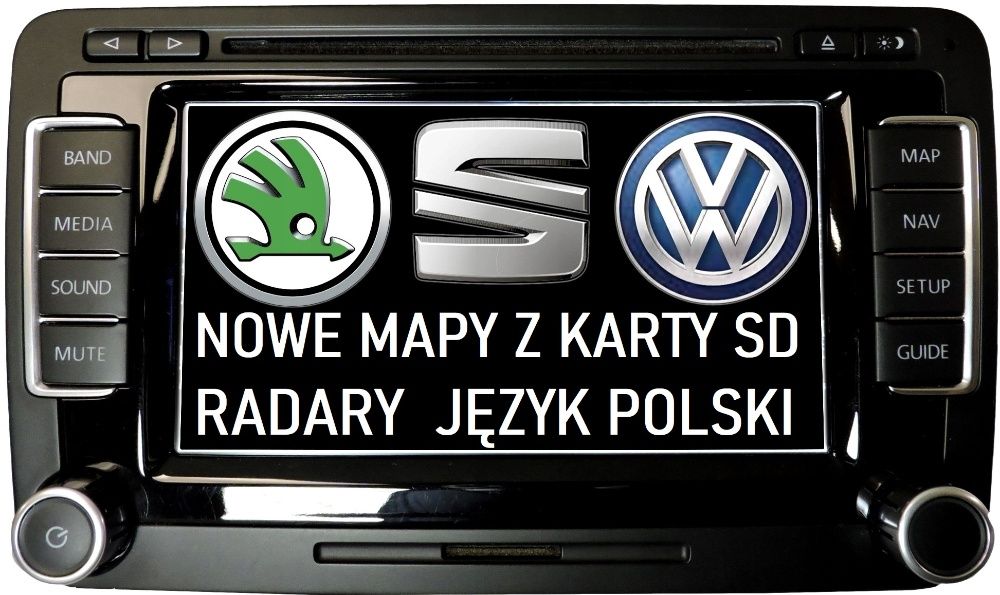 RNS510 Columbus Mapy 2020 V17 z SD Radary 2025 Polske menu i lektor