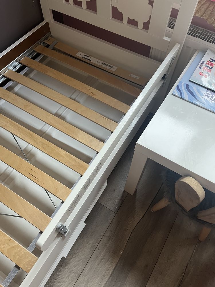 Łóżko Kritter IKEA dziecięce 70x160 cm z materacem