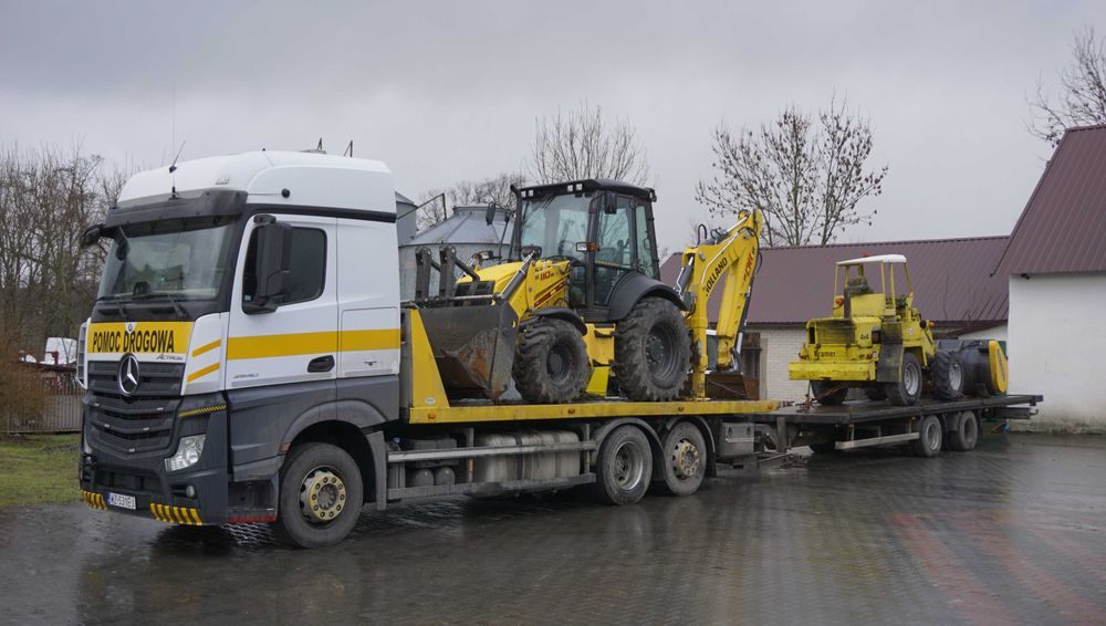 Pomoc drogowa, transport maszyn rolniczych, gabarytów, autolaweta,