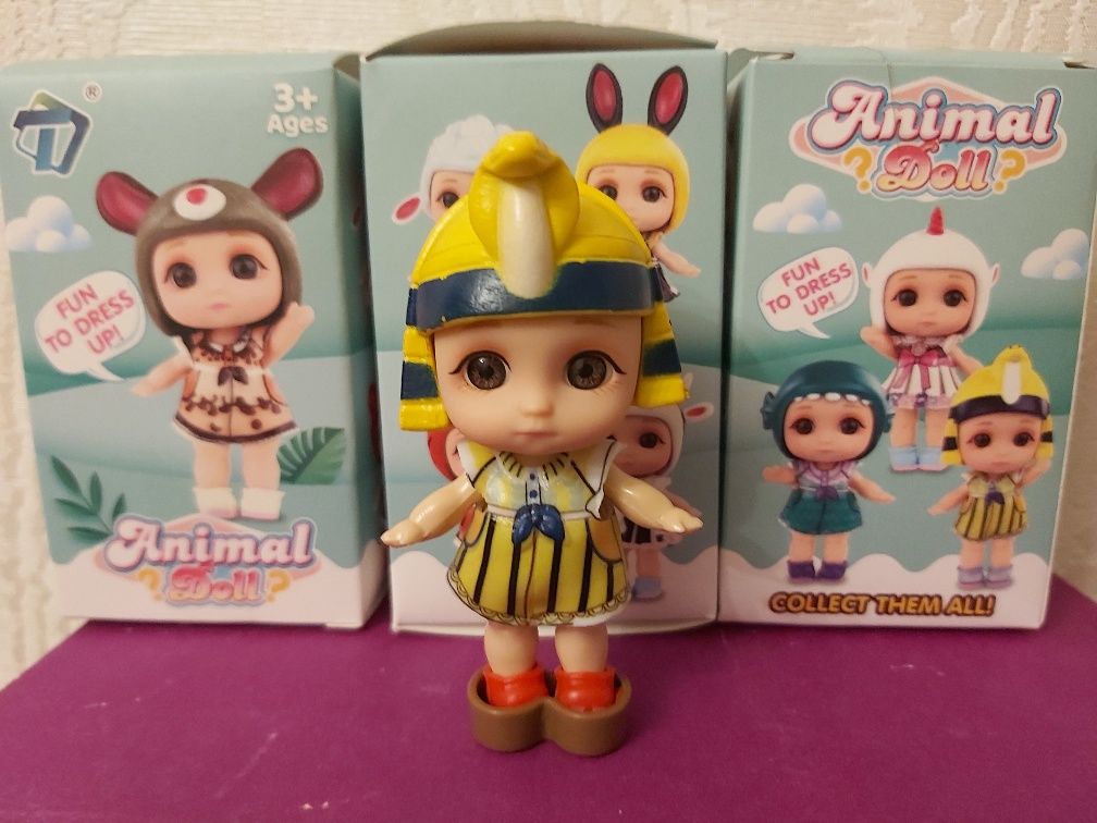 Лялька, кукла, пупс, немовля Зайченя, Єдиноріжка, Фараон Animal doll А