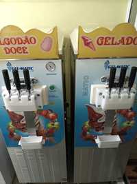 Vendo 2 máquinas gelados  soft / da 
marca  Italiana Gelmatic.
