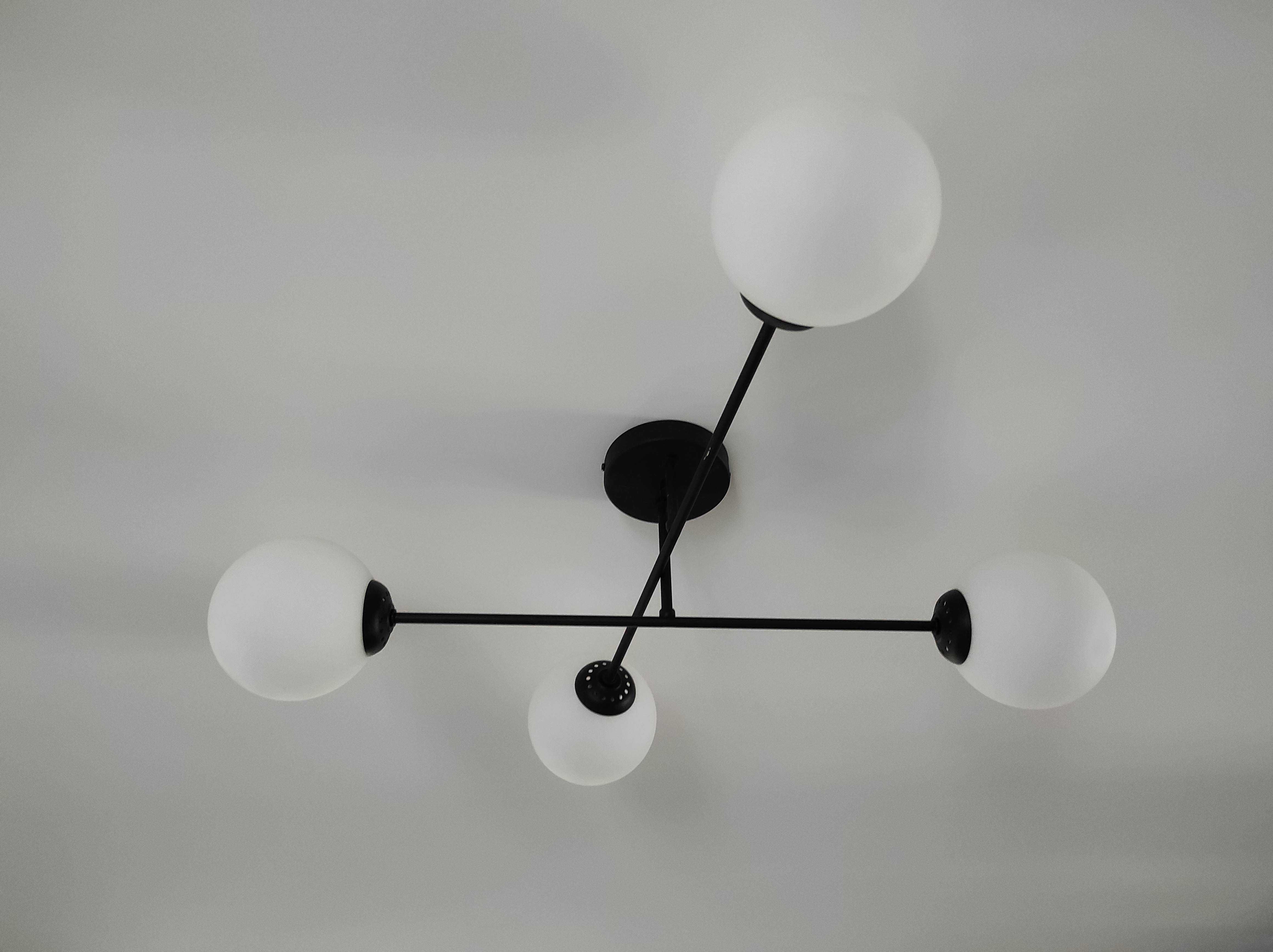 Lampa salon kuchnia pokój na 4 żarówki loft E27