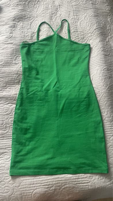 Zielona sukienka mini Sinsay XS/34 bawelna