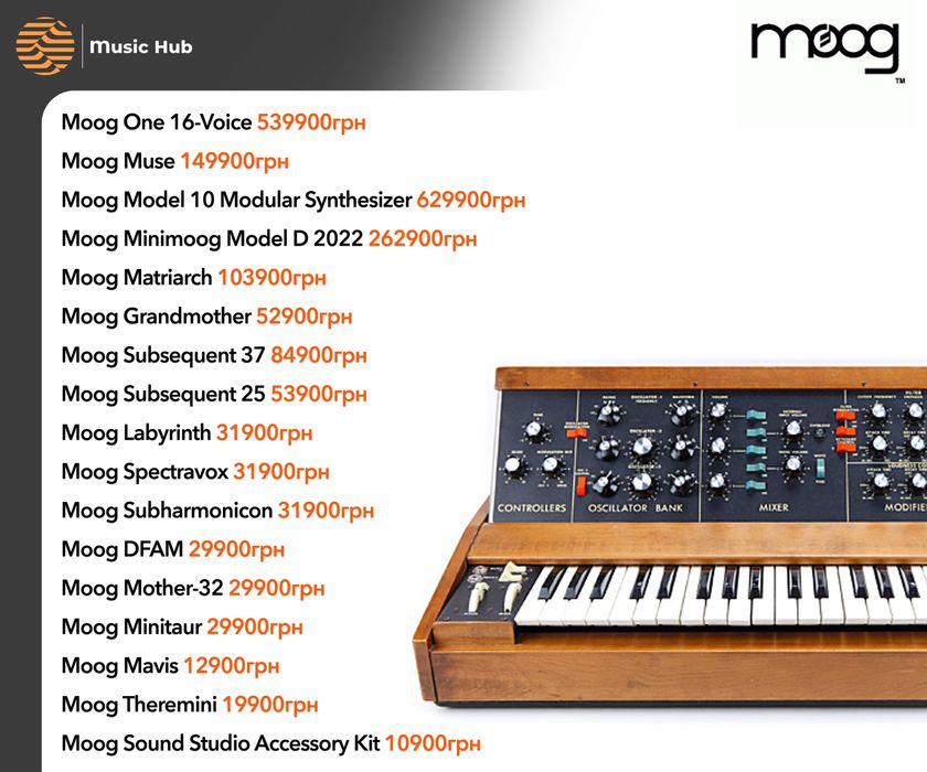 Moog Muse Matriarch Subsequent 25 37 Mavis Theremini DFAM Labyrinth