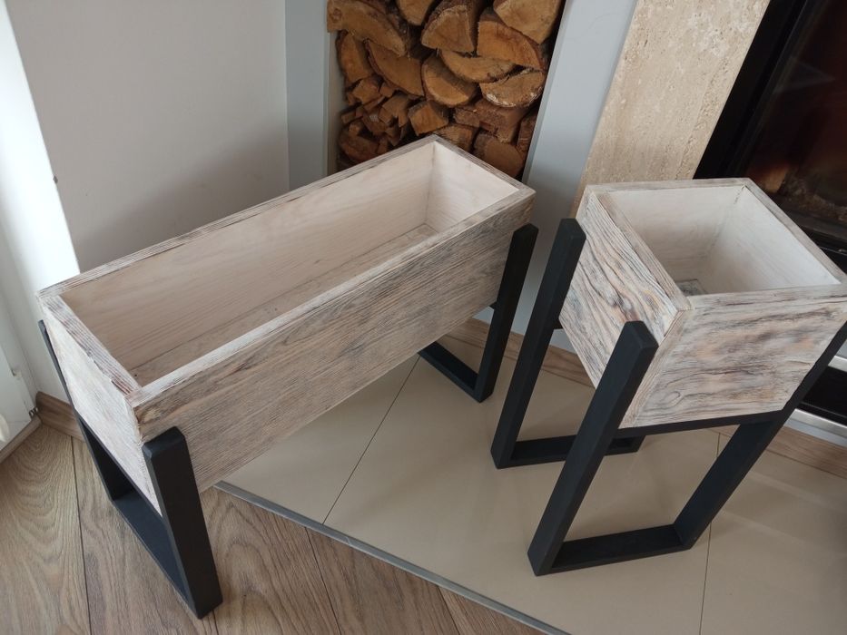 Nowe donice drewniane hand made