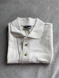 Nowa Bluzka koszulka Polo biała M z krótkim rękawkiem z kołnierzykiem