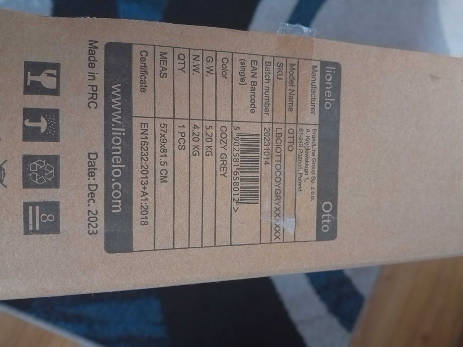 Leżaczek bujaczek huśtawka 3w1 Lionelo Otto