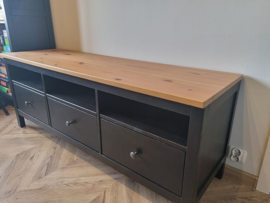 Szafka pod telewizor HEMNES IKEA czarny/brąz
Szafka pod TV, czarnybrąz