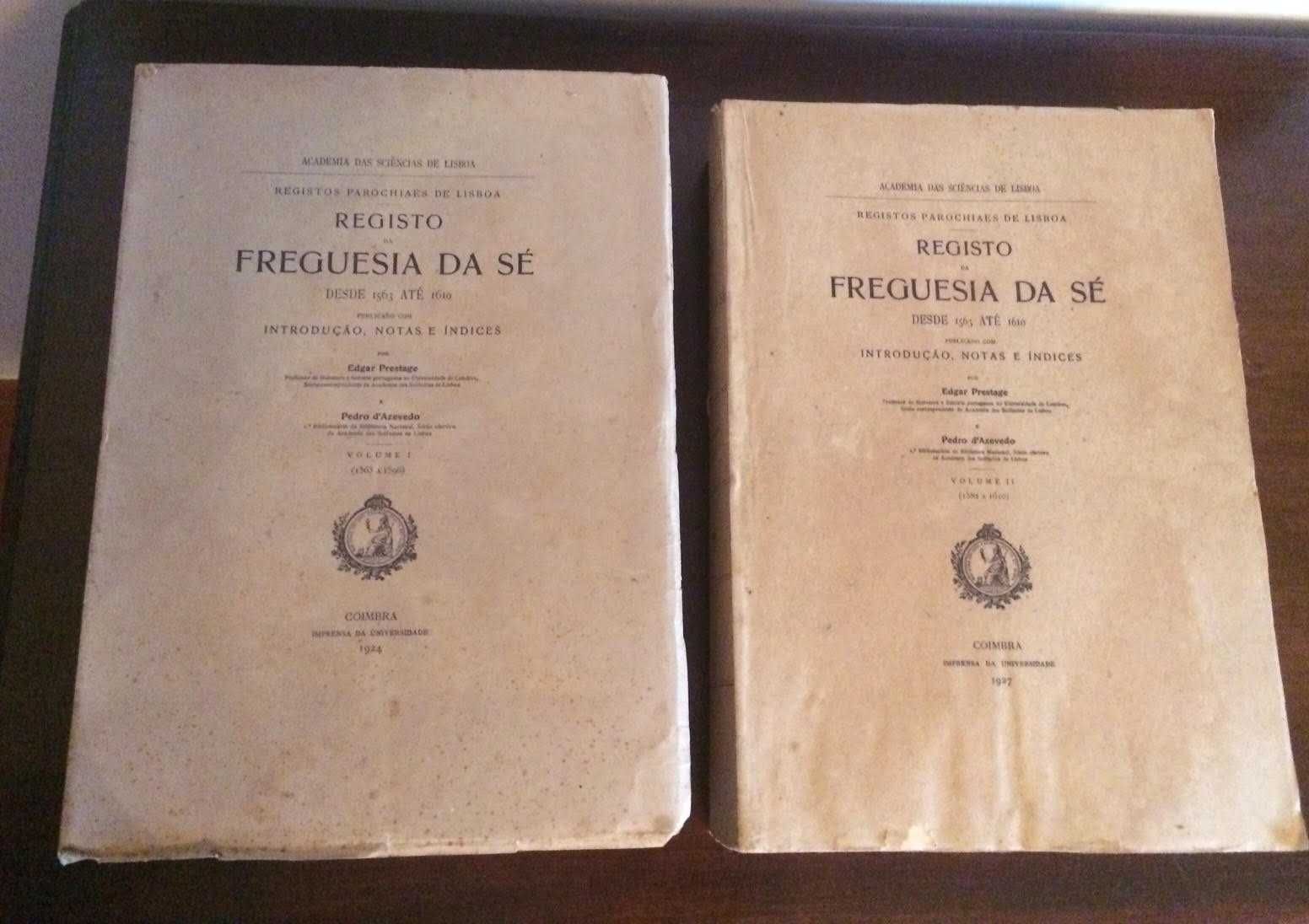 Registos Parochiaes Lisboa Freguesia Sé Academia Ciências Genealogia