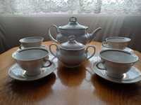 Porcelanowy serwis do kawy, herbaty z czasów PRL