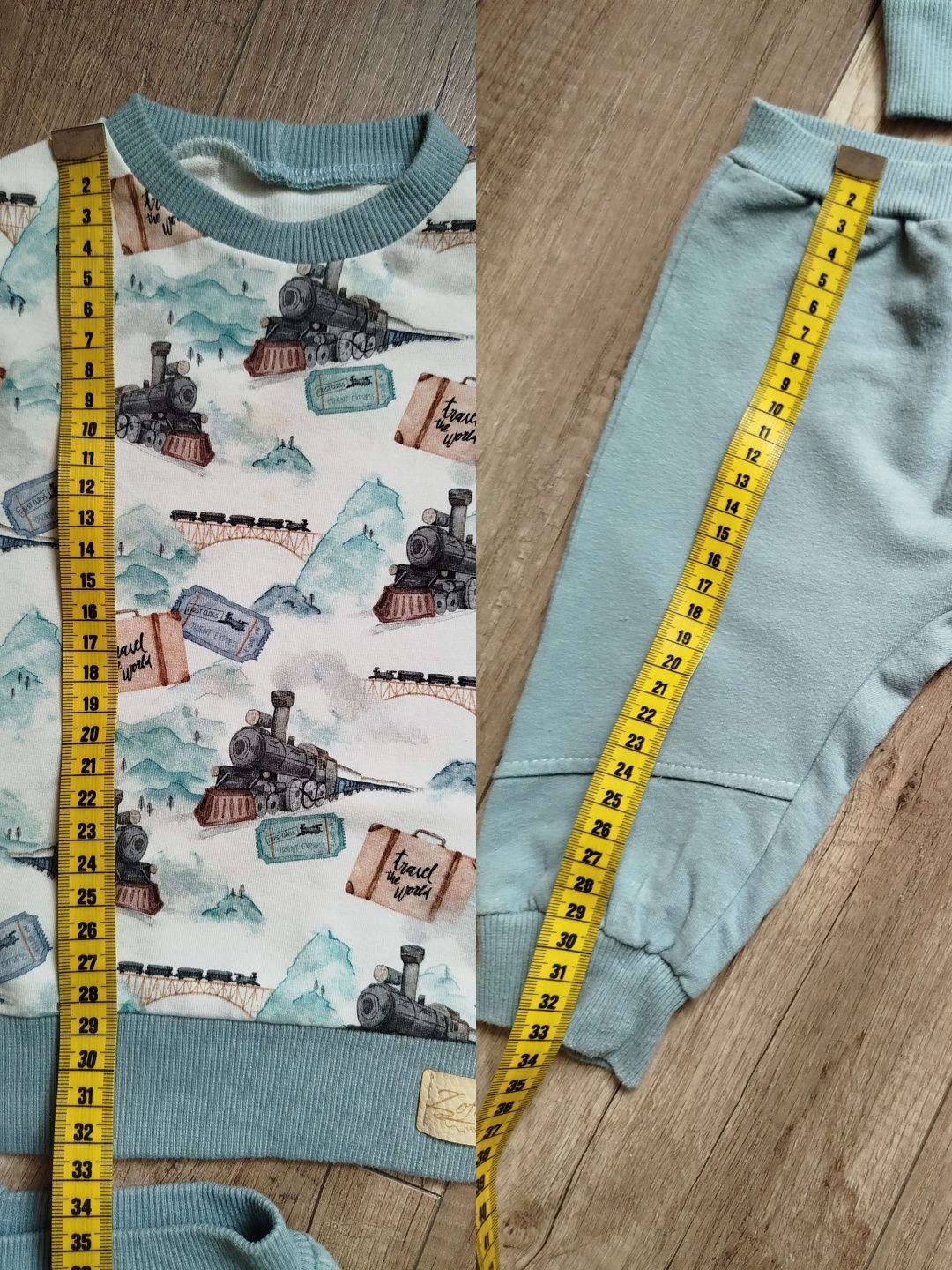 Komplet 2x zestaw bluza i spodnie, dres, Łobuziak, rozmiar 74