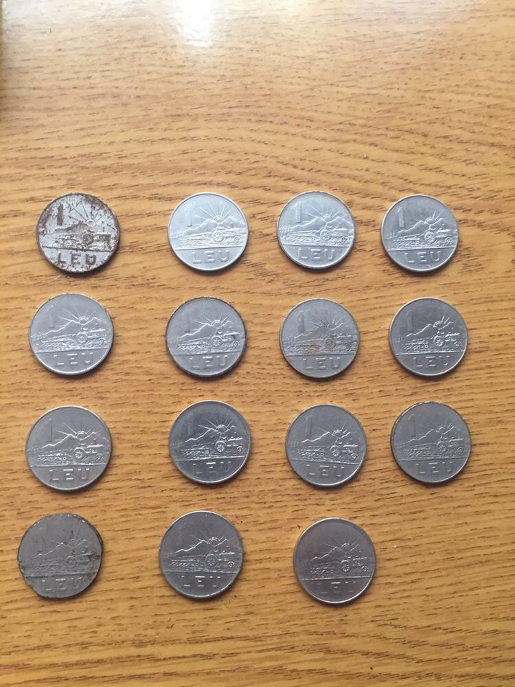 Монети 1 и 3 лей