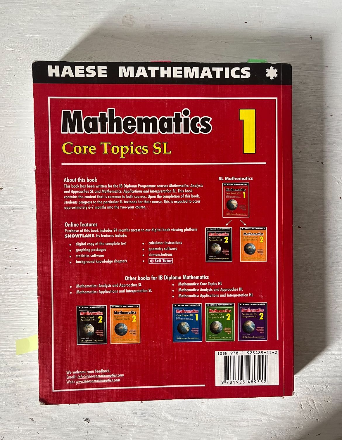 Podręcznik do IB Mathematics Core Topics SL 1